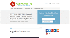 Desktop Screenshot of plantpoweredyogi.com